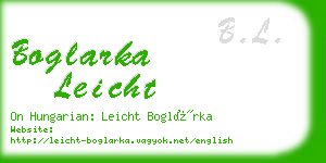 boglarka leicht business card